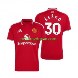 Nogometni Dresovi Manchester United Benjamin Sesko 30 Muški Domaći dres 2026-2027 Kratkih Rukava