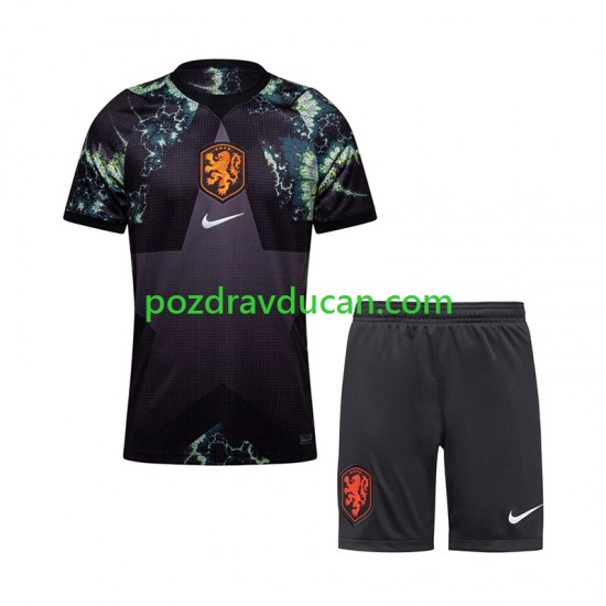 Nogometni Dresovi Nizozemska Vratar Dječji Gostujući dres World Cup 2026 Kratkih Rukava