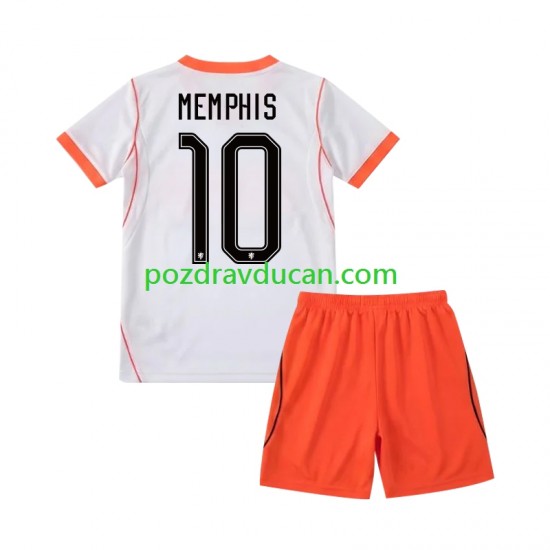 Nogometni Dresovi Nizozemska Memphis Depay 10 Dječji Gostujući dres World Cup 2026 Kratkih Rukava