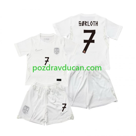 Nogometni Dresovi Norveška Alexander Sorloth 7 Dječji Treći dres World Cup 2026 Kratkih Rukava
