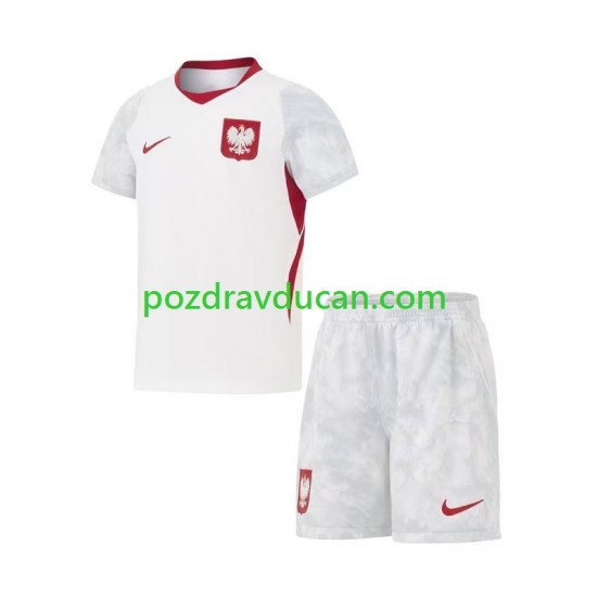 Nogometni Dresovi Poljska Dječji Domaći dres World Cup 2026 Kratkih Rukava
