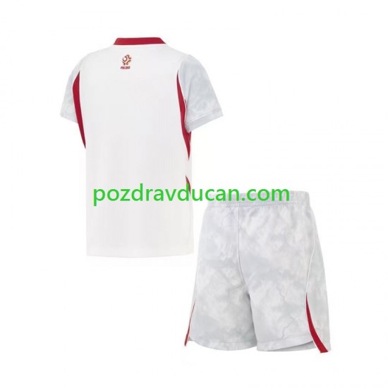 Nogometni Dresovi Poljska Dječji Domaći dres World Cup 2026 Kratkih Rukava