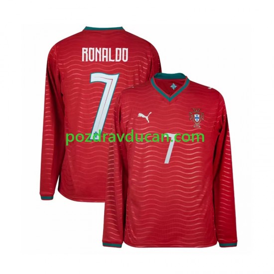 Nogometni Dresovi Portugal Cristiano Ronaldo 7 Muški Domaći dres World Cup 2026 Dugi Rukav