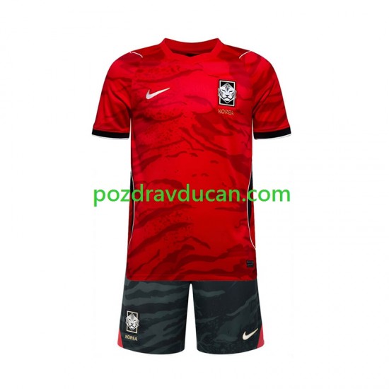 Nogometni Dresovi Južna Koreja Dječji Domaći dres World Cup 2026 Kratkih Rukava