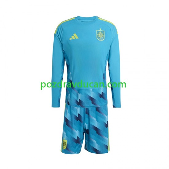 Nogometni Dresovi Španjolska Vratar Dječji Domaći dres World Cup 2026 Dugi Rukav