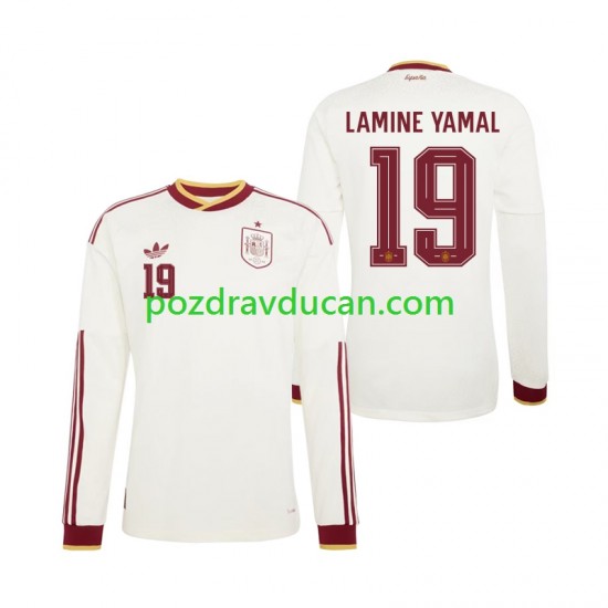 Nogometni Dresovi Španjolska Lamine Yamal 19 Muški Gostujući dres World Cup 2026 Dugi Rukav