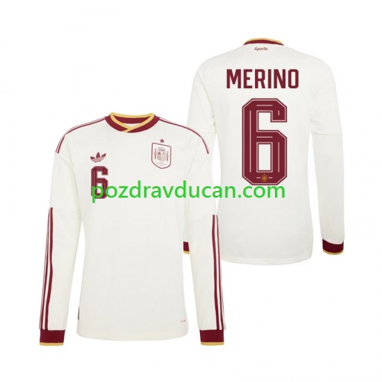 Nogometni Dresovi Španjolska Mikel Merino 6 Muški Gostujući dres World Cup 2026 Dugi Rukav