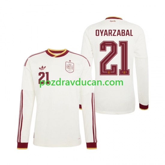 Nogometni Dresovi Španjolska Mikel Oyarzabal 21 Muški Gostujući dres World Cup 2026 Dugi Rukav