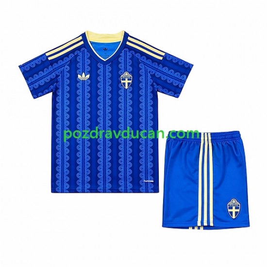 Nogometni Dresovi Švedska Dječji Gostujući dres World Cup 2026 Kratkih Rukava