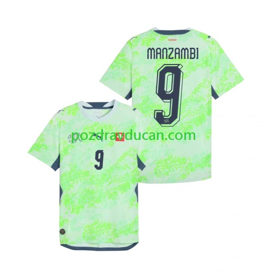 Nogometni Dresovi Švicarska Johan Manzambi 9 Muški Gostujući dres World Cup 2026 Kratkih Rukava