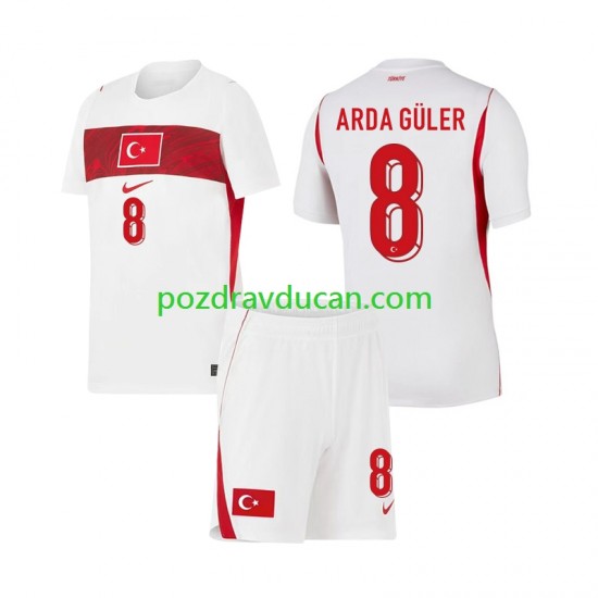 Nogometni Dresovi Turska Arda Guler 8 Dječji Gostujući dres World Cup 2026 Kratkih Rukava