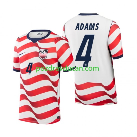 Nogometni Dresovi SAD Tyler Adams 4 Muški Domaći dres World Cup 2026 Kratkih Rukava