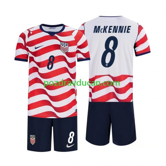 Nogometni Dresovi SAD Weston McKennie 8 Dječji Domaći dres World Cup 2026 Kratkih Rukava