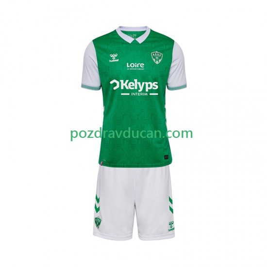 Nogometni Dresovi AS Saint-Etienne Dječji Domaći dres 2025-2026 Kratkih Rukava