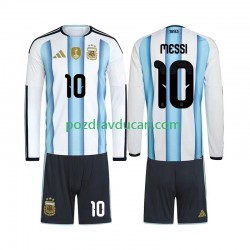 Nogometni Dresovi Argentina Lionel Messi 10 Dječji Domaći dres World Cup 2026 Dugi Rukav