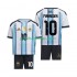 Nogometni Dresovi Argentina Maradona 10 Dječji Domaći dres World Cup 2026 Kratkih Rukava