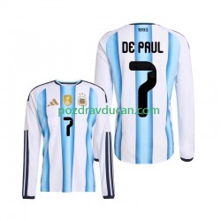 Nogometni Dresovi Argentina Rodrigo De Paul 7 Muški Domaći dres World Cup 2026 Dugi Rukav