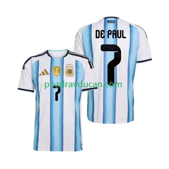 Nogometni Dresovi Argentina Rodrigo De Paul 7 Muški Domaći dres World Cup 2026 Kratkih Rukava
