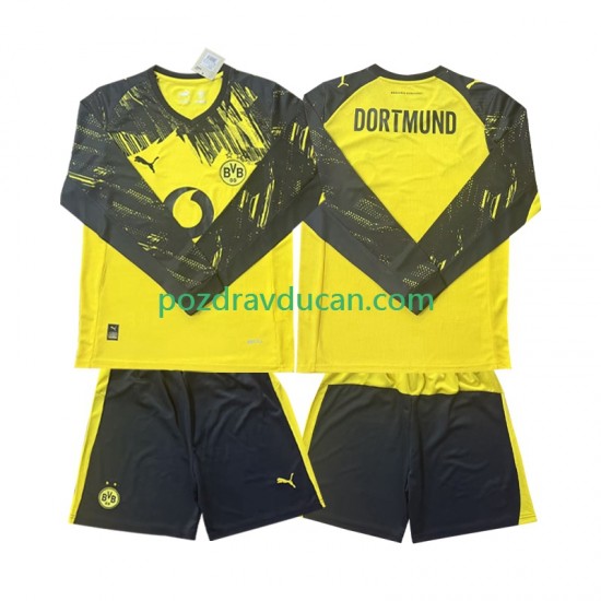 Nogometni Dresovi Borussia Dortmund Dječji Domaći dres 2025-2026 Dugi Rukav