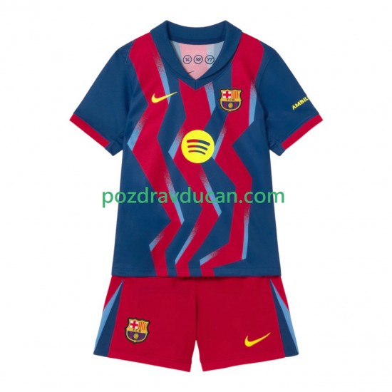 Nogometni Dresovi FC Barcelona Dječji Četvrti dres 2025-2026 Kratkih Rukava