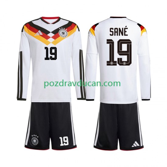 Nogometni Dresovi Njemačka Leroy Sane 19 Dječji Domaći dres World Cup 2026 Dugi Rukav