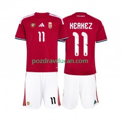 Nogometni Dresovi Mađarska Kerkez 11 Dječji Domaći dres World Cup 2026 Kratkih Rukava