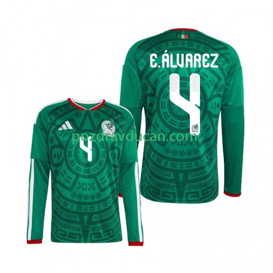 Nogometni Dresovi Meksiko Edson Alvarez 4 Muški Domaći dres World Cup 2026 Dugi Rukav