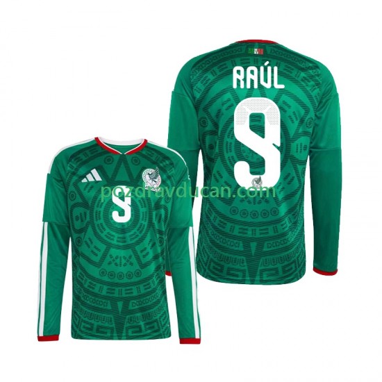 Nogometni Dresovi Meksiko Raul Jimenez 9 Muški Domaći dres World Cup 2026 Dugi Rukav