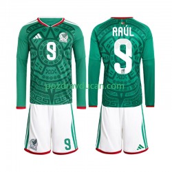 Nogometni Dresovi Meksiko Raul Jimenez 9 Dječji Domaći dres World Cup 2026 Dugi Rukav