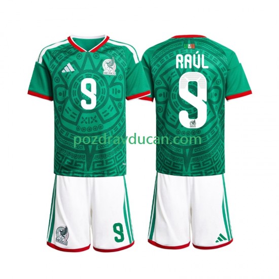 Nogometni Dresovi Meksiko Raul Jimenez 9 Dječji Domaći dres World Cup 2026 Kratkih Rukava