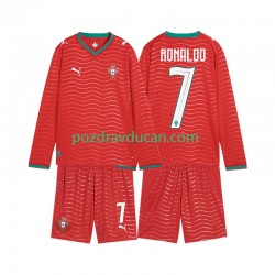 Nogometni Dresovi Portugal Cristiano Ronaldo 7 Dječji Domaći dres World Cup 2026 Dugi Rukav