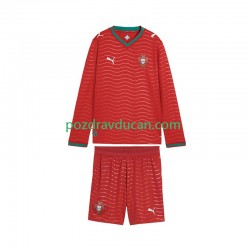 Nogometni Dresovi Portugal Dječji Domaći dres World Cup 2026 Dugi Rukav