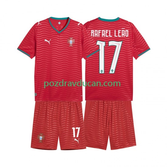Nogometni Dresovi Portugal Rafael Leao 17 Dječji Domaći dres World Cup 2026 Kratkih Rukava