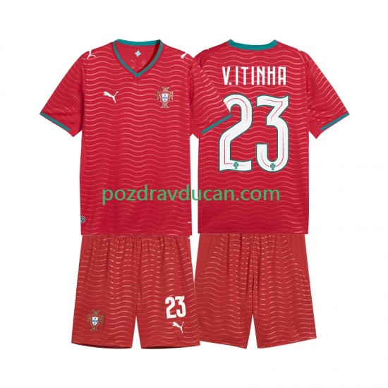Nogometni Dresovi Portugal Vitinha 23 Dječji Domaći dres World Cup 2026 Kratkih Rukava