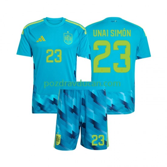 Nogometni Dresovi Španjolska Unai Simon 23 Vratar Dječji Domaći dres World Cup 2026 Kratkih Rukava