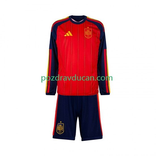 Nogometni Dresovi Španjolska Dječji Domaći dres World Cup 2026 Dugi Rukav