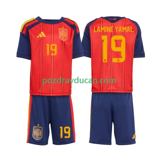 Nogometni Dresovi Španjolska Lamine Yamal 19 Dječji Domaći dres World Cup 2026 Kratkih Rukava