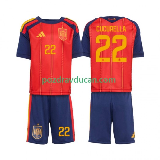 Nogometni Dresovi Španjolska Marc Cucurella 22 Dječji Domaći dres World Cup 2026 Kratkih Rukava