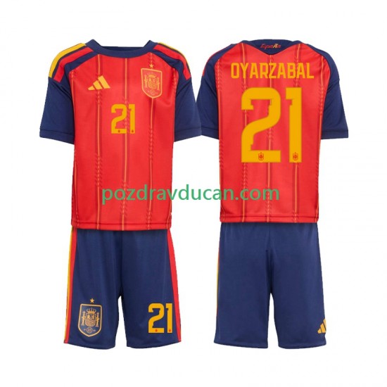 Nogometni Dresovi Španjolska Mikel Oyarzabal 21 Dječji Domaći dres World Cup 2026 Kratkih Rukava