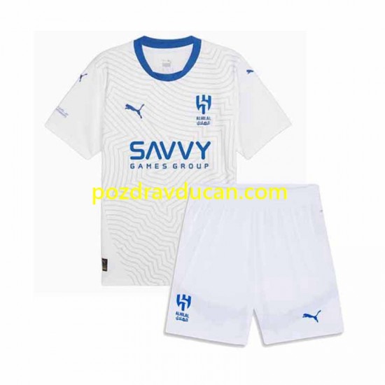 Nogometni Dresovi Al-Hilal Dječji Gostujući dres 2024-2025 Kratkih Rukava