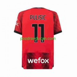 Nogometni Dresovi AC Milan Christian Pulisic 11 Muški Domaći dres 2023-2024 Kratkih Rukava