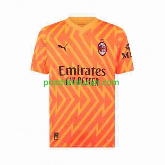 Nogometni Dresovi AC Milan Vratar Muški Gostujući dres 2023-2024 Kratkih Rukava