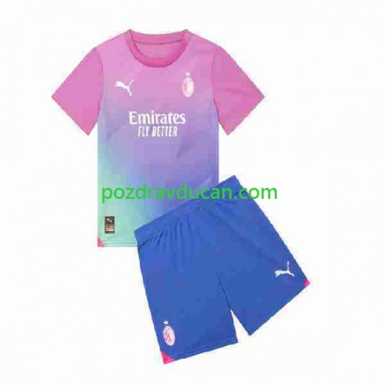 Nogometni Dresovi AC Milan Dječji Treći dres 2023-2024 Kratkih Rukava