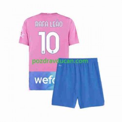 Nogometni Dresovi AC Milan Rafael Leao 10 Dječji Treći dres 2023-2024 Kratkih Rukava