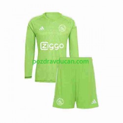Nogometni Dresovi AFC Ajax Vratar Dječji Domaći dres 2023-2024 Dugi Rukav