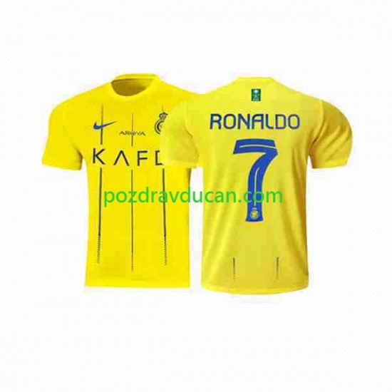 Nogometni Dresovi Al-Nassr Ronaldo 7 Muški Domaći dres 2023-2024 Kratkih Rukava