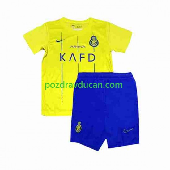 Nogometni Dresovi Al-Nassr Ronaldo 7 Dječji Domaći dres 2023-2024 Kratkih Rukava