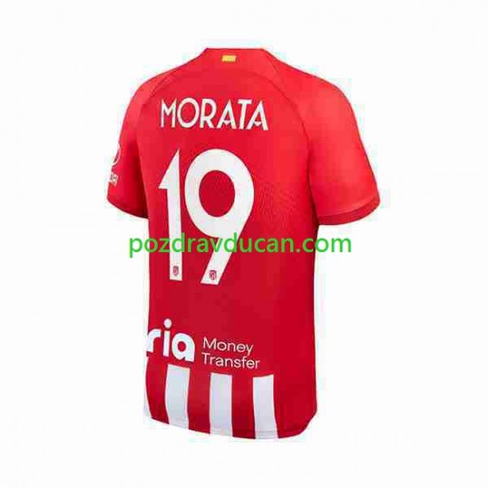 Nogometni Dresovi Atlético Madrid 2 Alvaro Morata 19 Muški Domaći dres 2023-2024 Kratkih Rukava