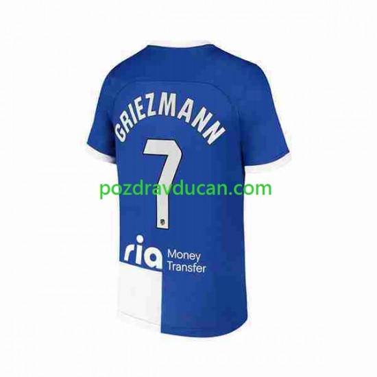 Nogometni Dresovi Atlético Madrid 2 Antoine Griezmann 7 Muški Gostujući dres 2023-2024 Kratkih Rukava