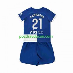Nogometni Dresovi Atlético Madrid 2 Yannick Carrasco 21 Dječji Gostujući dres 2023-2024 Kratkih Rukava